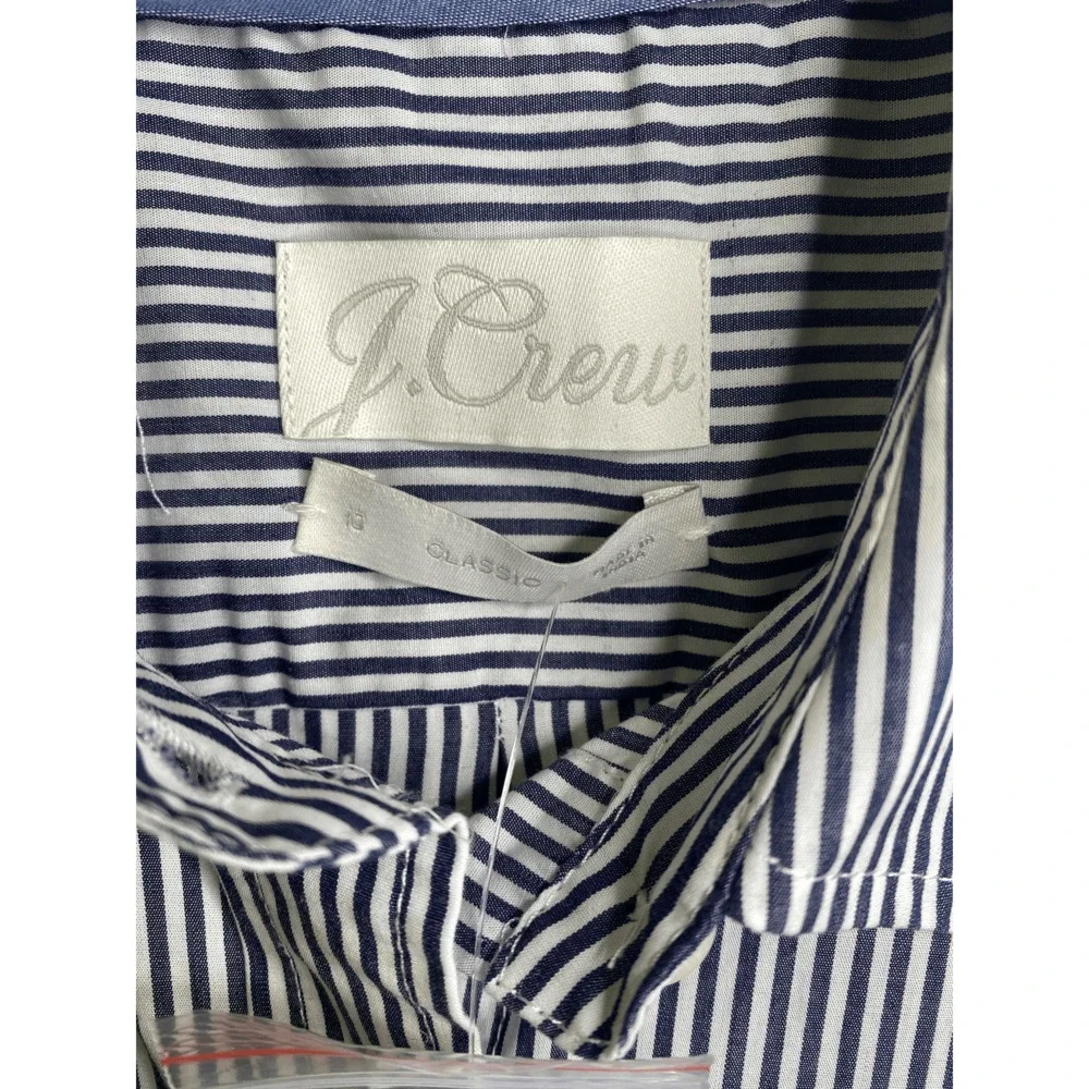 J‎ Crew Classic Fit Cotton Poplin Shirtdress NWT